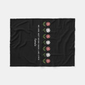 Couverture Polaire Fleurs Florales Mignonnes Nous Ne Reviendrons Pas (Devant (Horizontal))