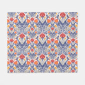Couverture Polaire Fleurs folkloriques motif (Devant (Horizontal))