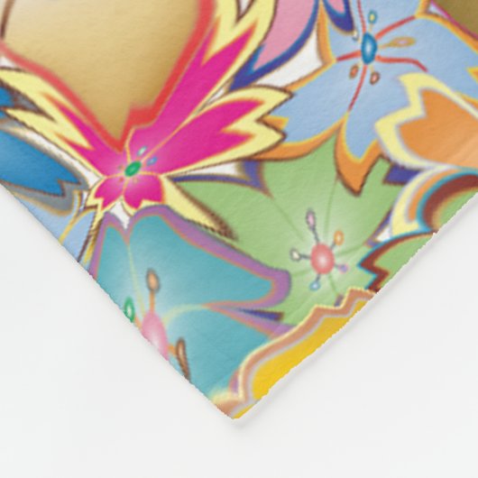 Couverture Polaire Fleurs folles (Coin)