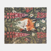Couverture Polaire Fleurs Fox et Foxglove William Morris Inspiré (Devant (Horizontal))