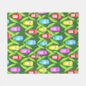 Couverture Polaire Fleurs GPS (Devant (Horizontal))