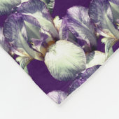 Couverture Polaire Fleurs Iris Violet Motif de la nature (Coin)
