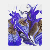 Couverture Polaire Fleurs Iris Violets (Devant)