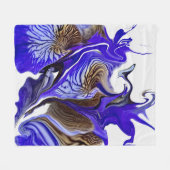 Couverture Polaire Fleurs Iris Violets (Devant (Horizontal))