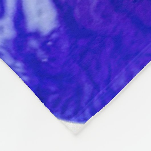 Couverture Polaire Fleurs Iris Violets (Coin)