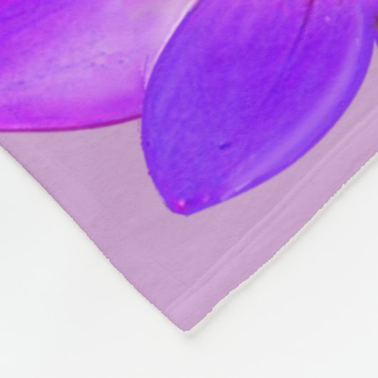 Couverture Polaire Fleurs Lotus pilotées par l'Esprit sur Violet (Coin)