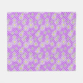 Couverture Polaire Fleurs marguerites blanches sur un arrière - plan  (Devant (Horizontal))