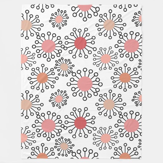 Couverture Polaire Fleurs MCM (Devant)