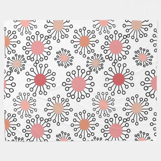 Couverture Polaire Fleurs MCM (Devant (Horizontal))