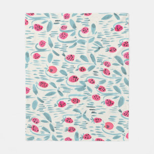 Couverture Polaire Fleurs minuscules : Aquarelle transparente