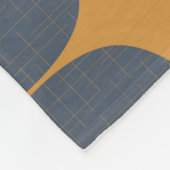 Couverture Polaire Fleurs modernes rétro : Scandinave Géométrique. (Coin)