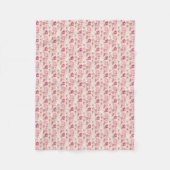 Couverture Polaire Fleurs modernes roses mignonnes motif Haut basket (Devant)