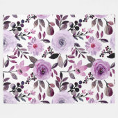 Couverture Polaire Fleurs Motif moderne et frais (Devant (Horizontal))