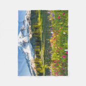 Couverture Polaire Fleurs | Mt. Rainier Fleurs sauvages (Devant)
