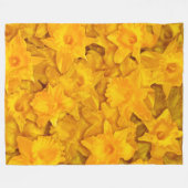 Couverture Polaire Fleurs Narcissus (Devant (Horizontal))