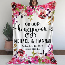 Fleurs Peintes Sur Notre Aquarelle Lune De Miel