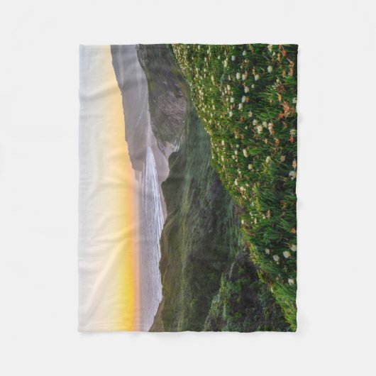 Couverture Polaire Fleurs | Père Noël Cruz Californie (Devant)