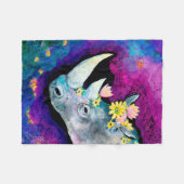 Couverture Polaire Fleurs pour Rhino (Devant (Horizontal))