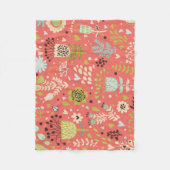 Couverture Polaire Fleurs pour vous faire sourire Blanche polaire (Devant)