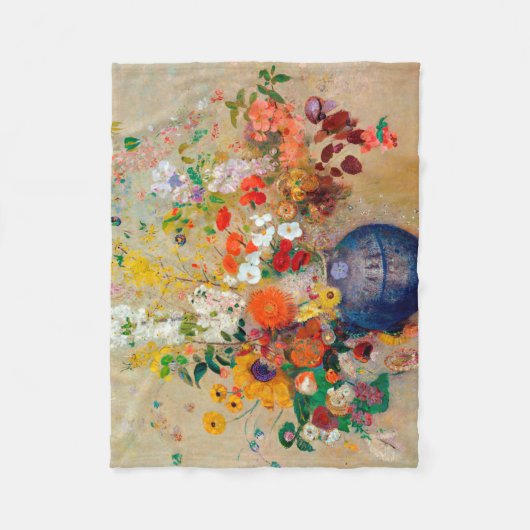 Couverture Polaire Fleurs, Redon (Devant)