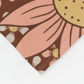 Couverture Polaire Fleurs rétro (Coin)