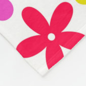 Couverture Polaire FLEURS RÉTRO super (Coin)