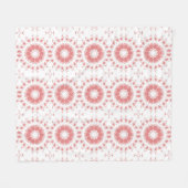 Couverture Polaire Fleurs roses (Devant (Horizontal))