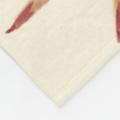 Couverture Polaire Fleurs roses de cactus (Coin)