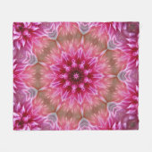 Couverture Polaire Fleurs roses en fleurs (Devant (Horizontal))