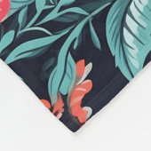 Couverture Polaire Fleurs roses et coraux (Coin)