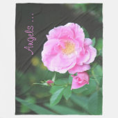 Couverture Polaire Fleurs roses roses (Devant)