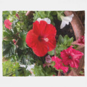 COUVERTURE POLAIRE FLEURS ROUGES (Devant (Horizontal))