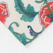 Couverture Polaire Fleurs rouges (Coin)