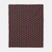 Couverture Polaire Fleurs rouges (Devant)