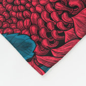 Couverture Polaire Fleurs rouges de waratah (Coin)