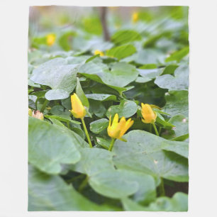 Couverture Polaire Fleurs sauvages de la forêt – Photographie botaniq