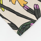 Couverture Polaire Fleurs sauvages d'été (Coin)