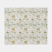 Couverture Polaire Fleurs sauvages d'été du printemps, Jardin des pap (Devant (Horizontal))