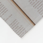 Couverture Polaire Fleurs séchées sur les livres (Coin)