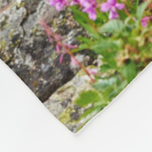 Couverture Polaire Fleurs | Summer Matterhorn Suisse (Coin)