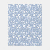 Couverture Polaire Fleurs sur net 01.bx4 Lblue BG (Devant)
