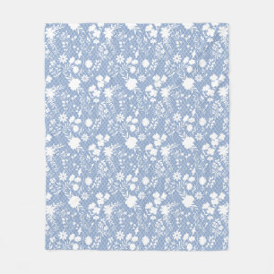 Couverture Polaire Fleurs sur net 01.bx4 Lblue BG