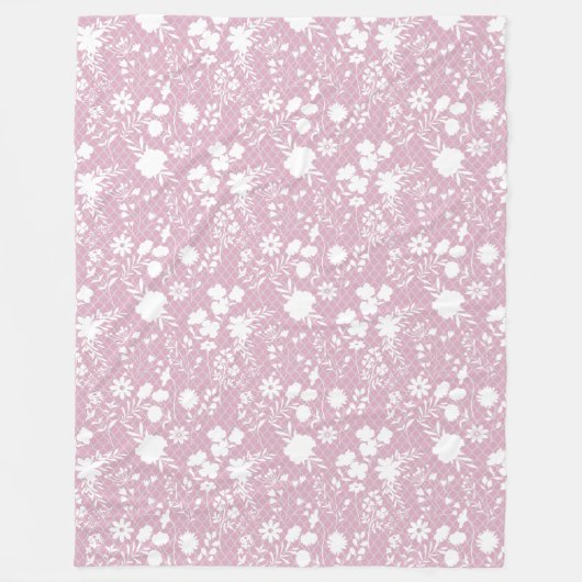Couverture Polaire Fleurs sur net 01.bx4 Lpink BG (Devant)