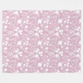 Couverture Polaire Fleurs sur net 01.bx4 Lpink BG (Devant (Horizontal))