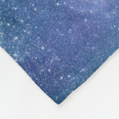 Couverture Polaire Fleurs tropicales, colibri, papillon et étoiles (Coin)