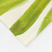 Couverture Polaire Fleurs tropicales d'aquarelle (Coin)