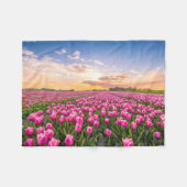 Couverture Polaire Fleurs | Tulips Holland Sud, Pays-Bas (Devant (Horizontal))