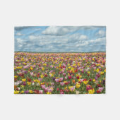 Couverture Polaire Fleurs | Tulips Willamette Valley Oregon (Devant (Horizontal))