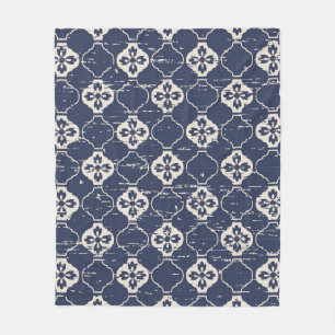 Couverture Polaire Fleurs usées : Vintage sans joint