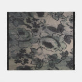 COUVERTURE POLAIRE FLEURS VERTES (Devant (Horizontal))